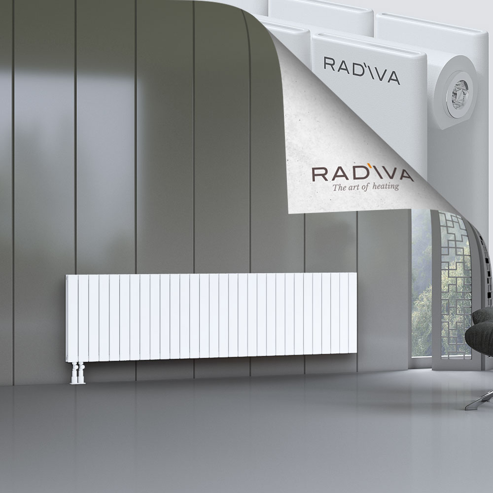 Oti Aluminium Radiator 600x2216 White - 4