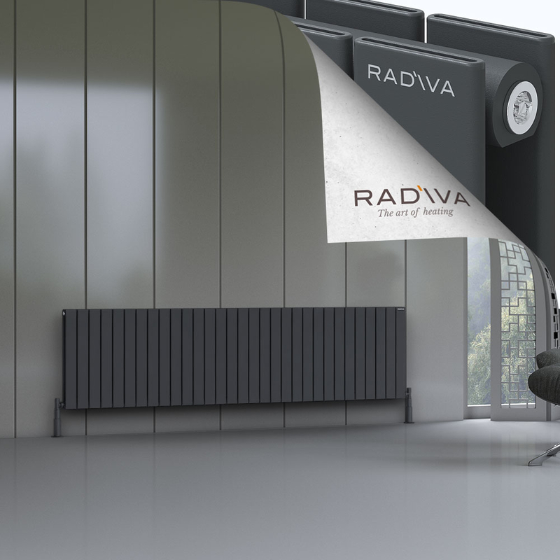 Oti Aluminium Radiator 600x2290 Dark Anthracite 