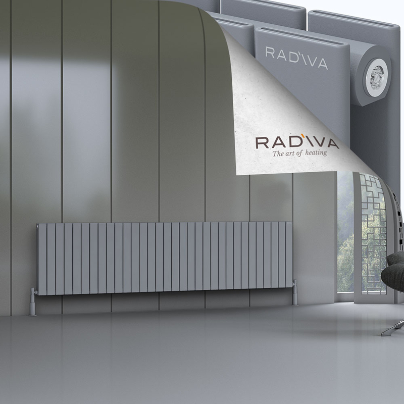 Oti Aluminium Radiator 600x2364 Grey 
