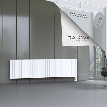 Oti Aluminium Radiator 600x2364 White Bottom Right 50mm