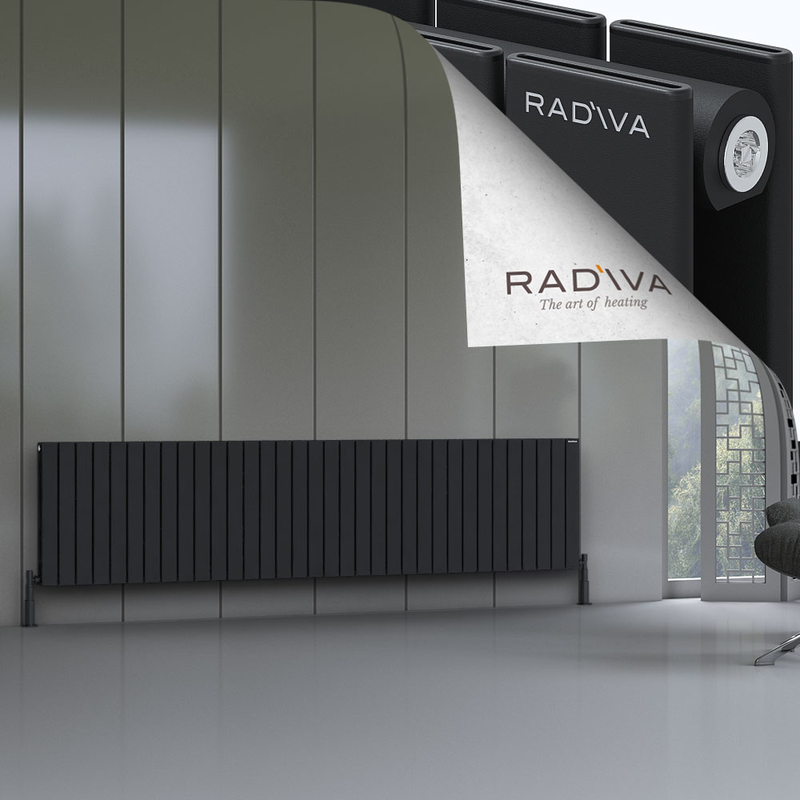 Oti Aluminium Radiator 600x2512 Black 