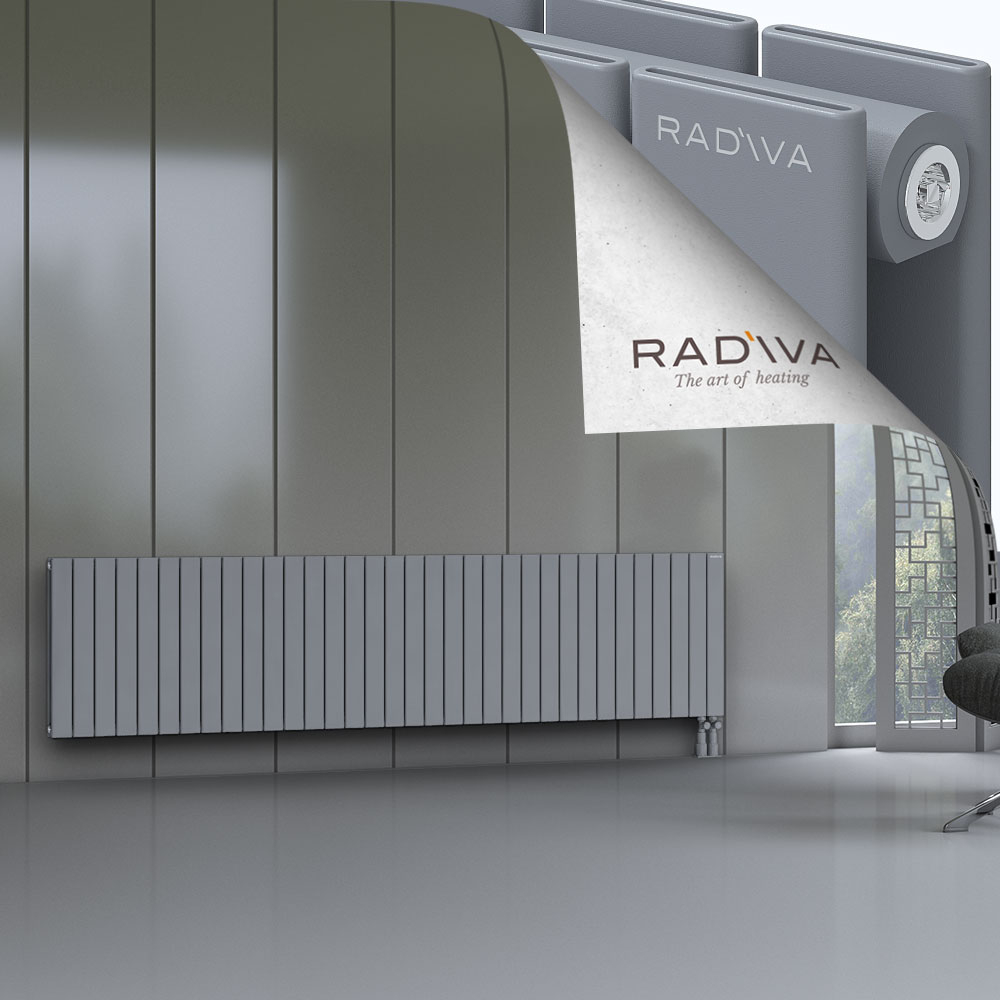 Oti Aluminium Radiator 600x2512 Grey - 3