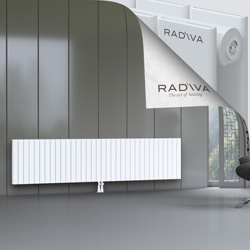 Oti Aluminium Radiator 600x2512 White Bottom Middle 50mm