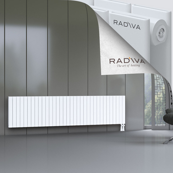 Oti Aluminium Radiator 600x2512 White Bottom Right 50mm