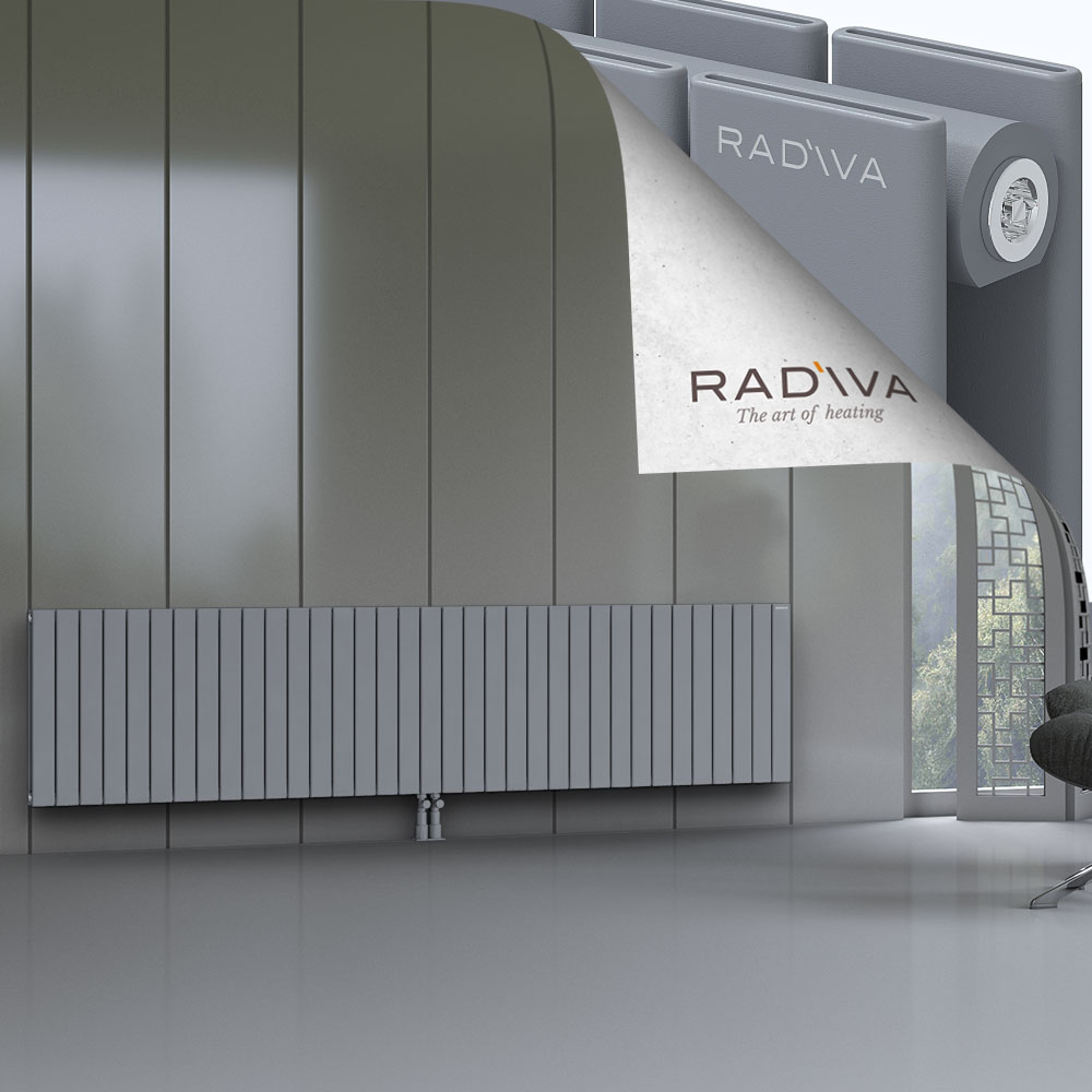 Oti Aluminium Radiator 600x2586 Grey - 2