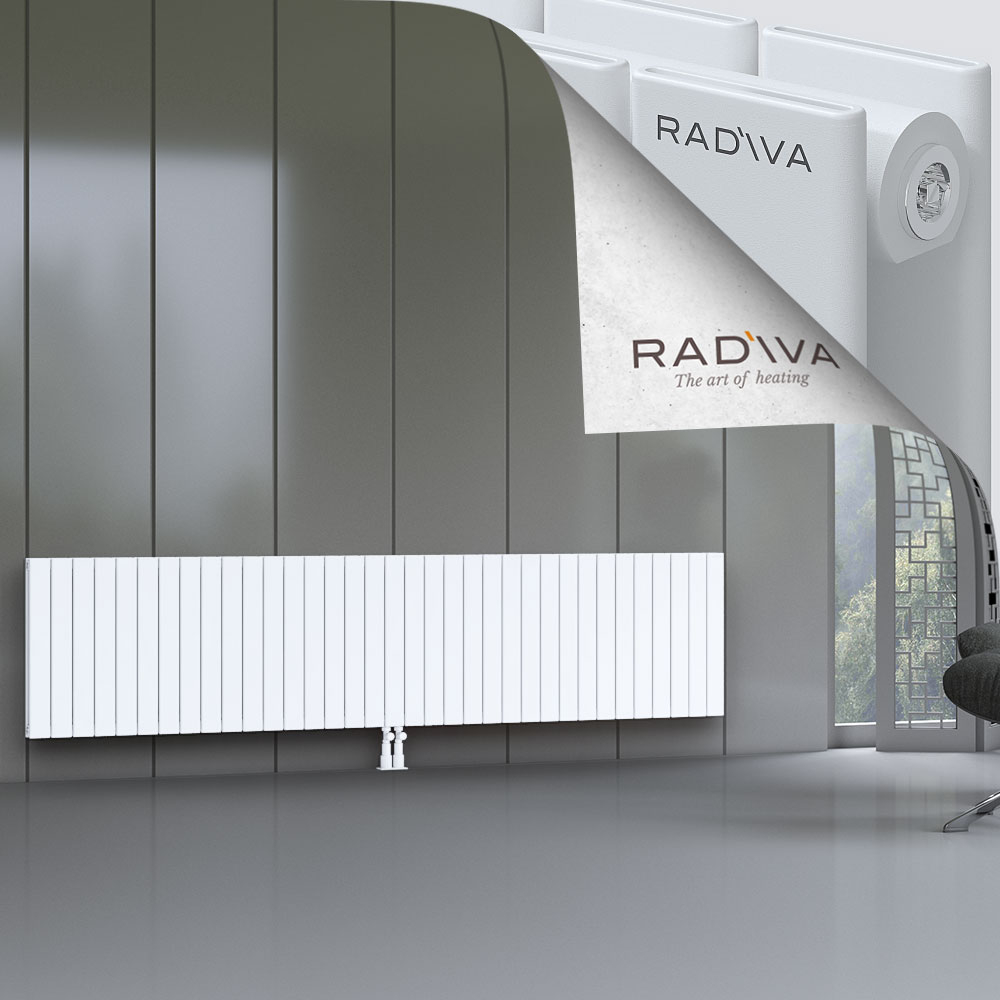 Oti Aluminium Radiator 600x2586 White - 2