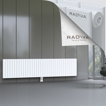 Oti Aluminium Radiator 600x2586 White Bottom Middle 50mm