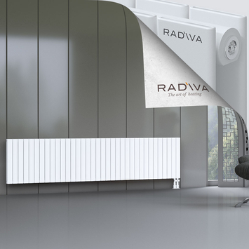 Oti Aluminium Radiator 600x2586 White Bottom Right 50mm