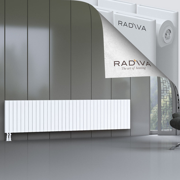 Oti Aluminium Radiator 600x2586 White Bottom Left 50mm