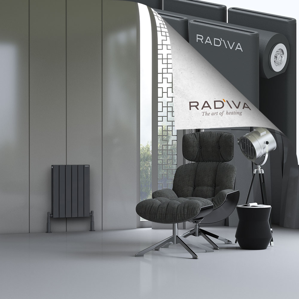 Oti Aluminium Radiator 600x440 Dark Anthracite - 1