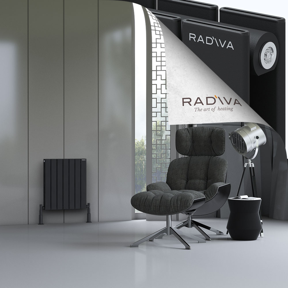 Oti Aluminium Radiator 600x514 Black - 1
