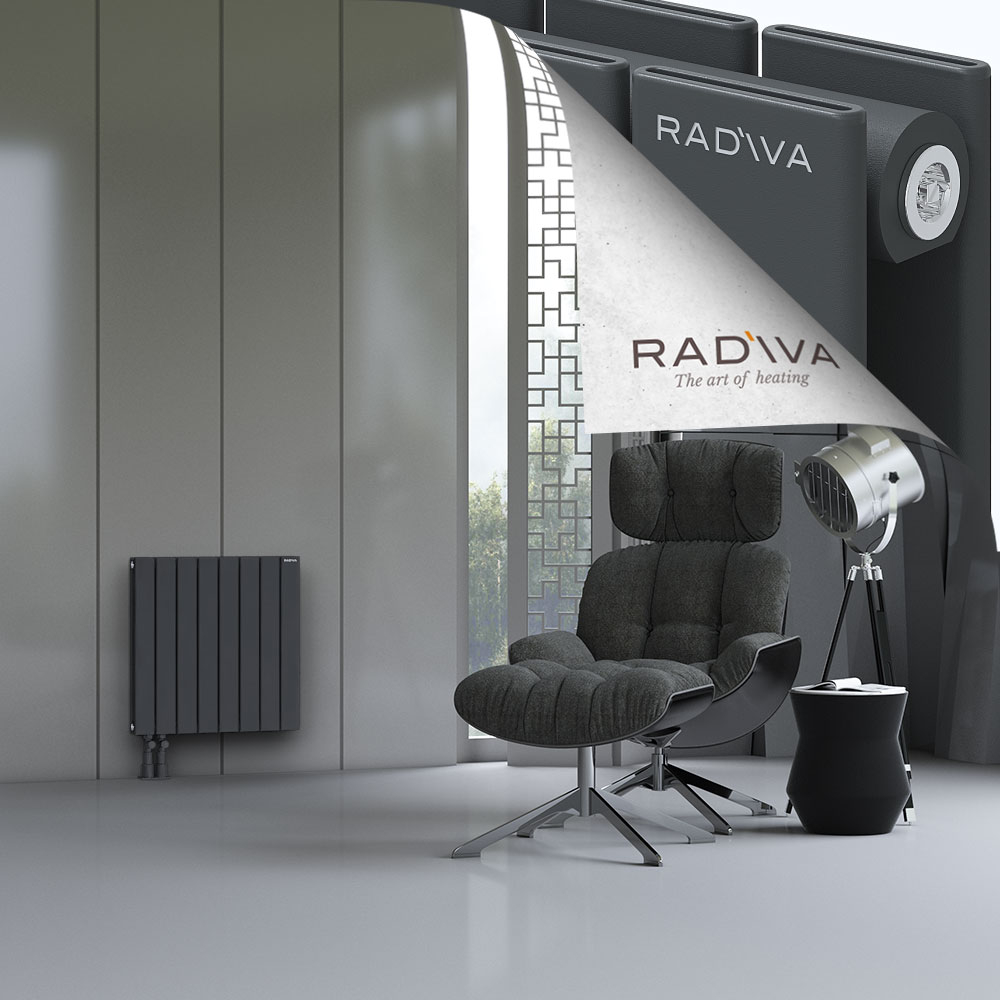 Oti Aluminium Radiator 600x588 Dark Anthracite - 4