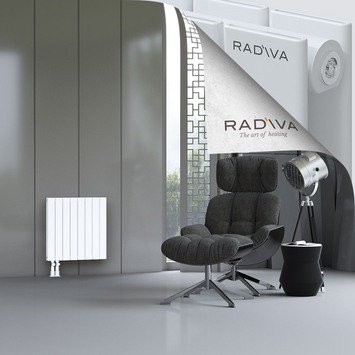 Oti Aluminium Radiator 600x588 White Bottom Left 50mm