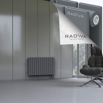 Oti Aluminium Radiator 600x958 Anthracite Bottom Right 50mm