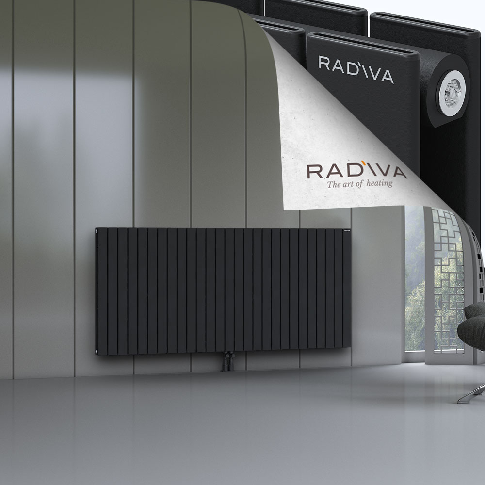Oti Aluminium Radiator 900x1994 Black - 2