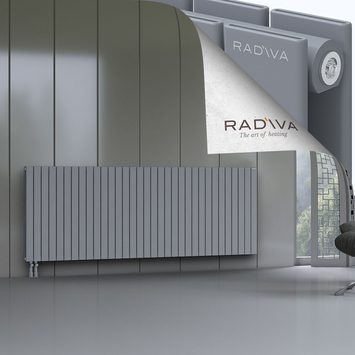 Oti Aluminium Radiator 900x2438 Grey Bottom Left 50mm