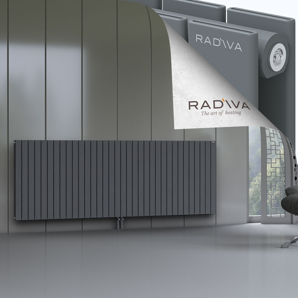 Oti Aluminium Radiator 900x2512 Anthracite - 2