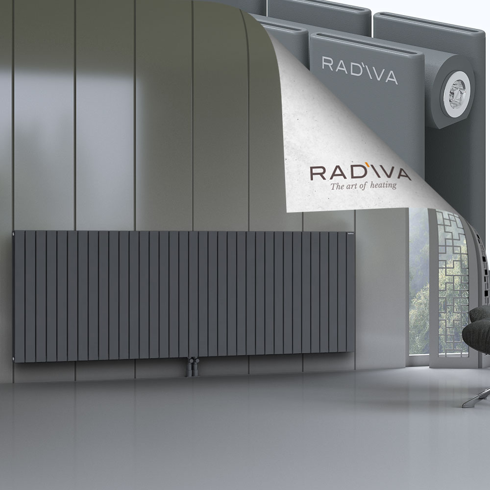 Oti Aluminium Radiator 900x2586 Anthracite - 2