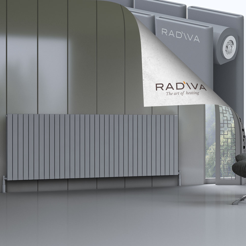 Oti Aluminium Radiator 900x2586 Grey 