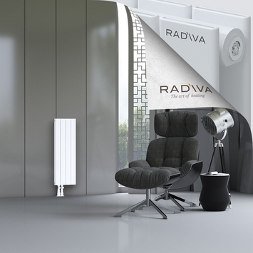 Oti Aluminium Radiator 900x292 White Bottom Left 50mm