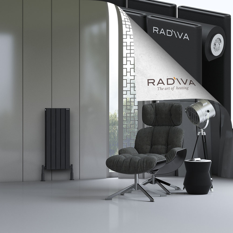 Oti Aluminium Radiator 900x366 Black 