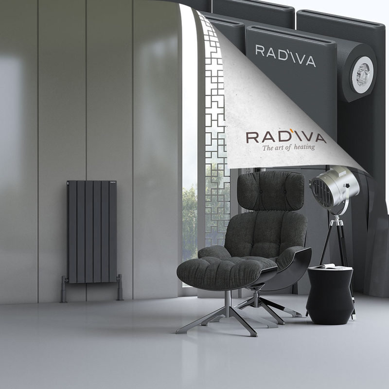 Oti Aluminium Radiator 900x440 Dark Anthracite 