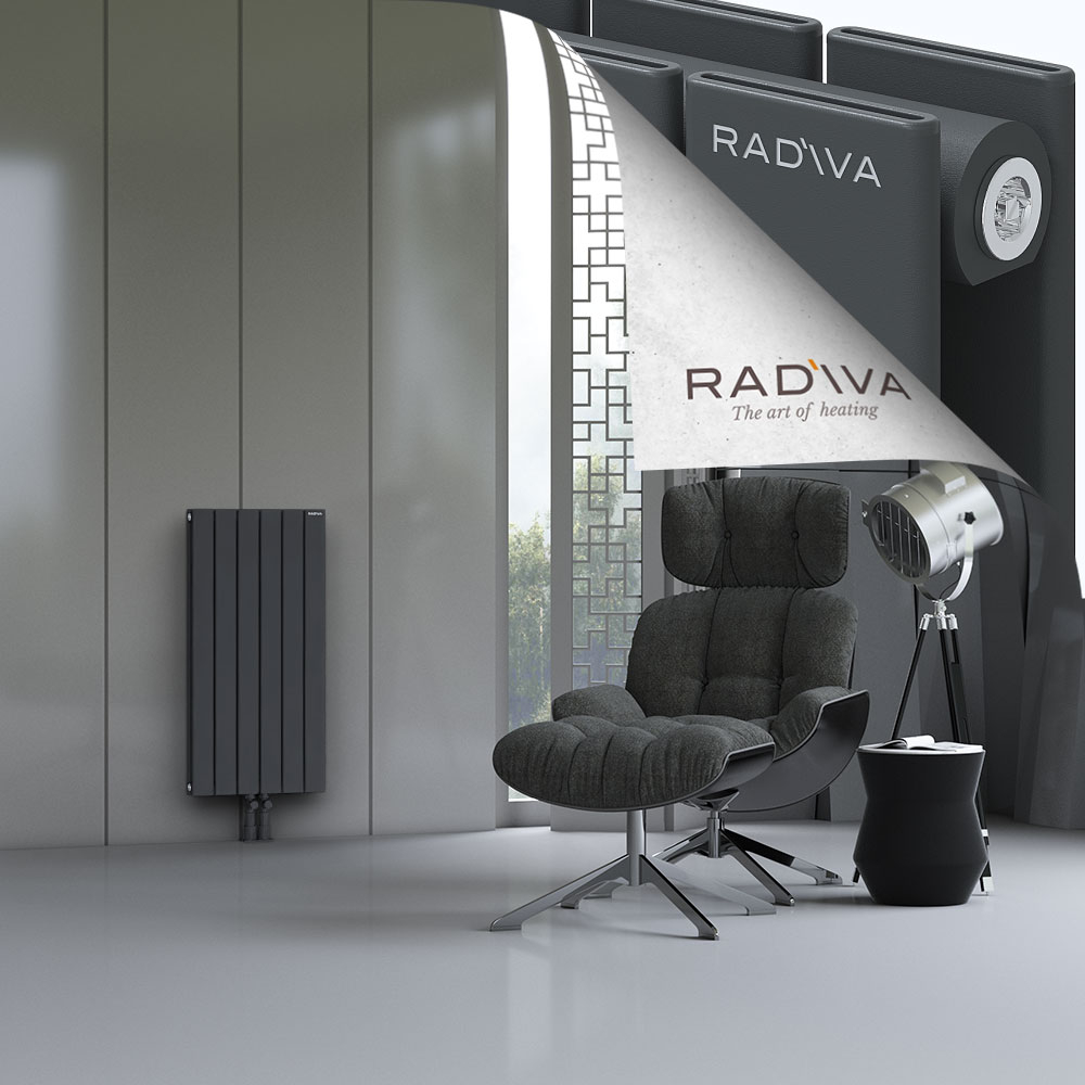 Oti Aluminium Radiator 900x440 Dark Anthracite - 2