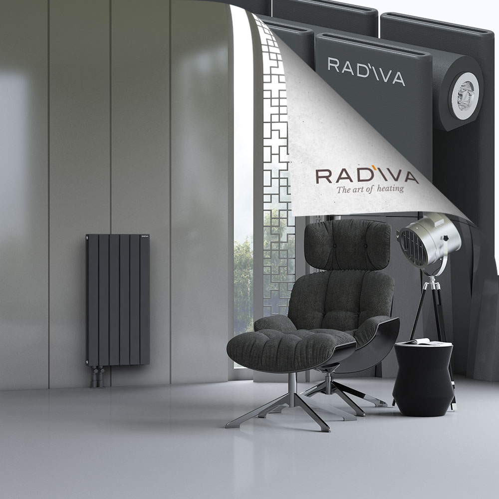 Oti Aluminium Radiator 900x440 Dark Anthracite - 4