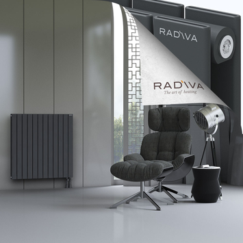 Oti Aluminium Radiator 900x884 Dark Anthracite Bottom Right 50mm