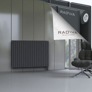Oti Alüminyum Radyatör 1000x1476 Koyu Antrasit Alt Sağ 50mm