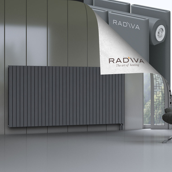 Oti Alüminyum Radyatör 1200x2512 Antrasit Alt Sağ 50mm