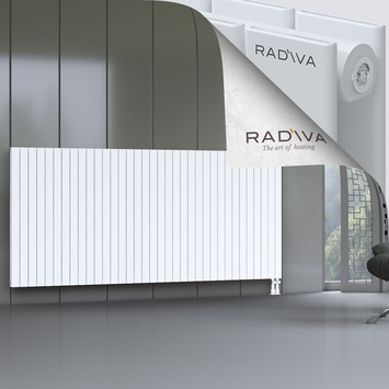 Oti Alüminyum Radyatör 1200x2586 Beyaz Alt Sağ 50mm