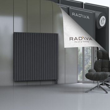 Oti Alüminyum Radyatör 1500x1476 Koyu Antrasit Alt Sağ 50mm