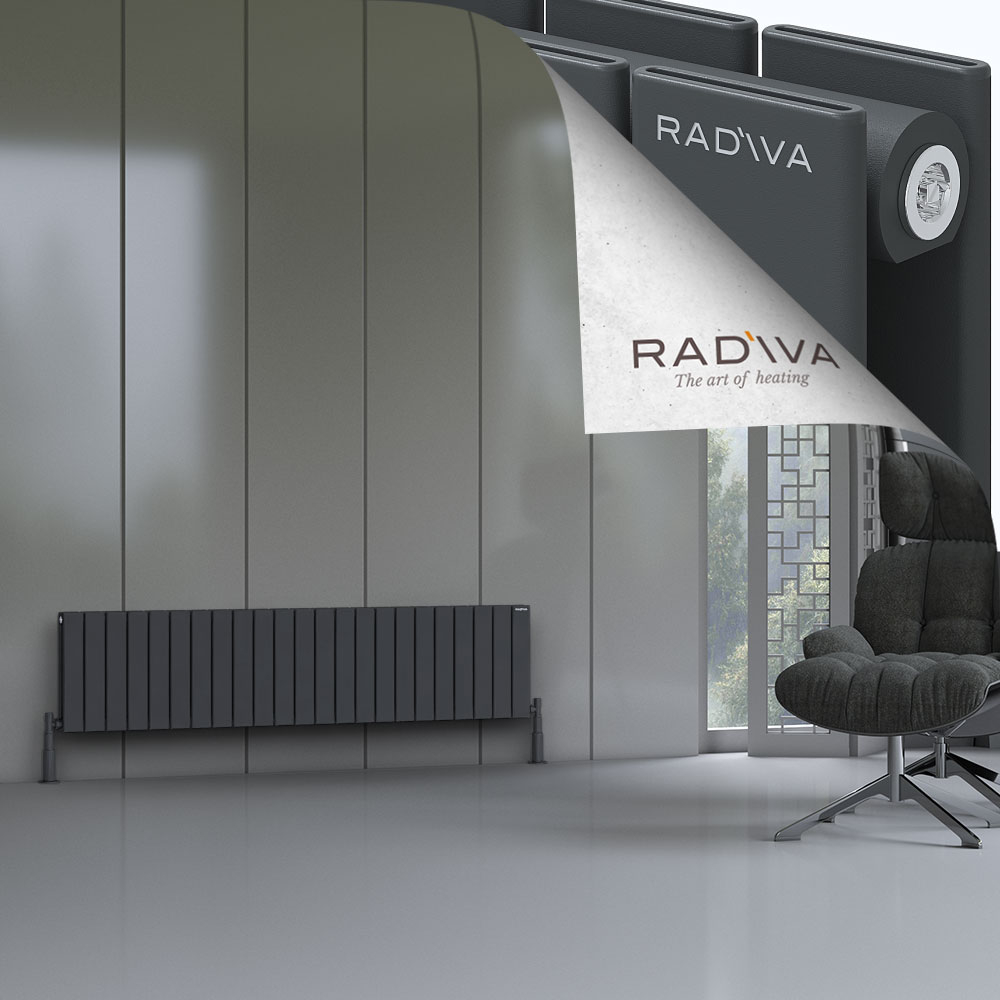 Oti Alüminyum Radyatör 400x1698 Koyu Antrasit - 1