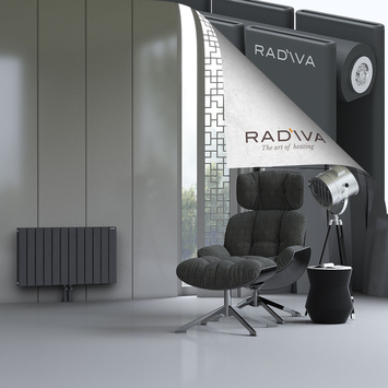 Oti Alüminyum Radyatör 500x884 Koyu Antrasit Alt Orta 50mm