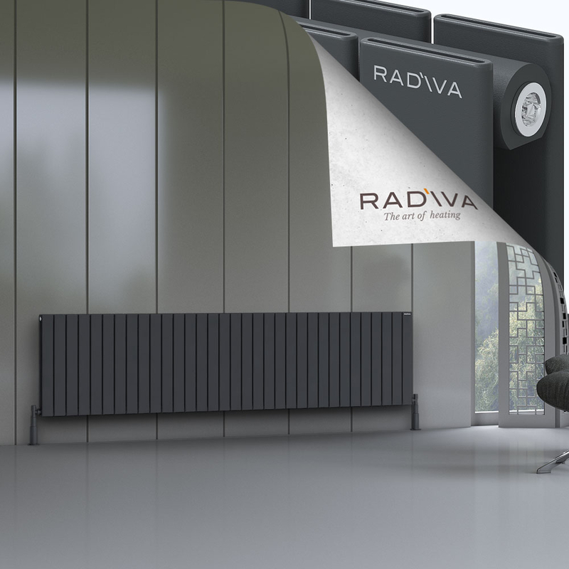 Oti Alüminyum Radyatör 600x2438 Koyu Antrasit 