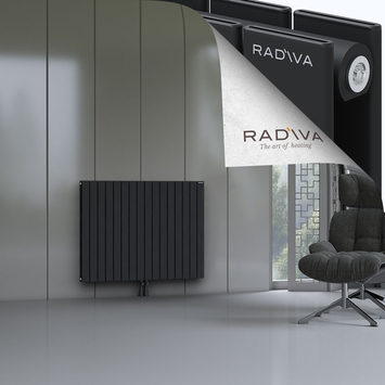 Oti Alüminyum Radyatör 900x1180 Siyah Alt Orta 50mm