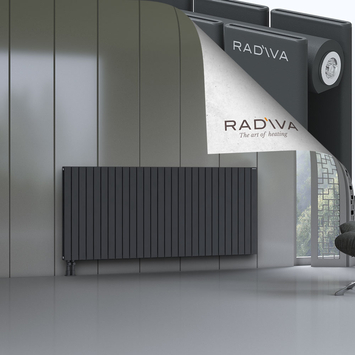 Oti Alüminyum Radyatör 900x2068 Koyu Antrasit Alt Sol 50mm