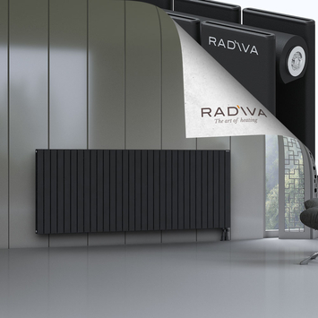 Oti Alüminyum Radyatör 900x2290 Siyah Alt Sağ 50mm