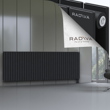 Oti Alüminyum Radyatör 900x2586 Siyah Alt Sağ 50mm