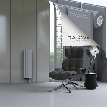 Oti Alüminyum Radyatör 900x292 Gri Alt Sağ 50mm