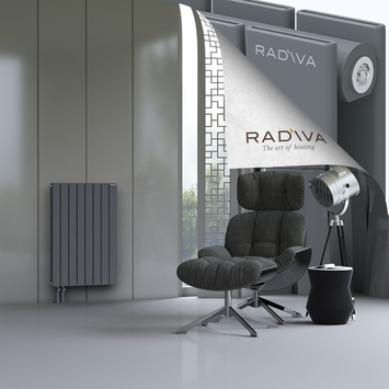 Oti Alüminyum Radyatör 900x588 Antrasit Alt Sol 50mm