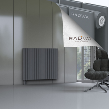 Oti Radiateur En Aluminium 1000x1180 Anthracite Bas à gauche 50mm
