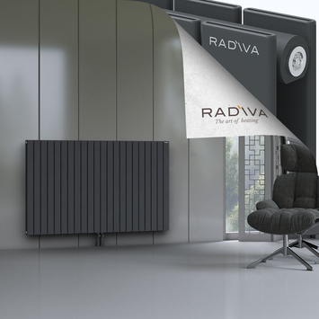 Oti Radiateur En Aluminium 1000x1624 Anthracite Foncé Bas Milieu 50mm