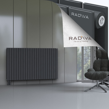 Oti Radiateur En Aluminium 1000x1698 Anthracite Foncé Bas à gauche 50mm