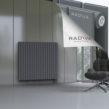 Oti Radiateur En Aluminium 1200x1328 Anthracite Bas à droite 50mm