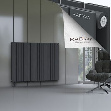 Oti Radiateur En Aluminium 1200x1550 Anthracite Foncé Bas à gauche 50mm