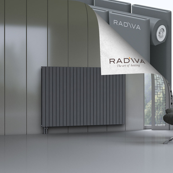 Oti Radiateur En Aluminium 1200x1846 Anthracite Bas à gauche 50mm