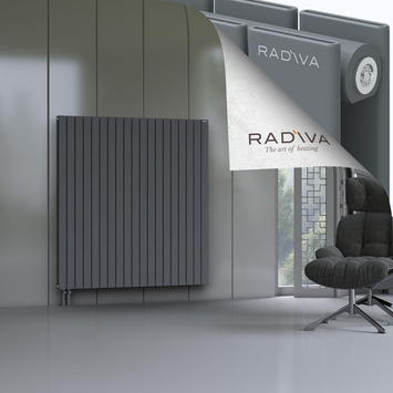 Oti Radiateur En Aluminium 1500x1402 Anthracite Bas à gauche 50mm