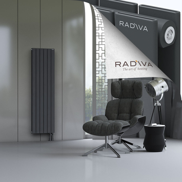 Oti Radiateur En Aluminium 1600x440 Anthracite Foncé Bas à droite 50mm